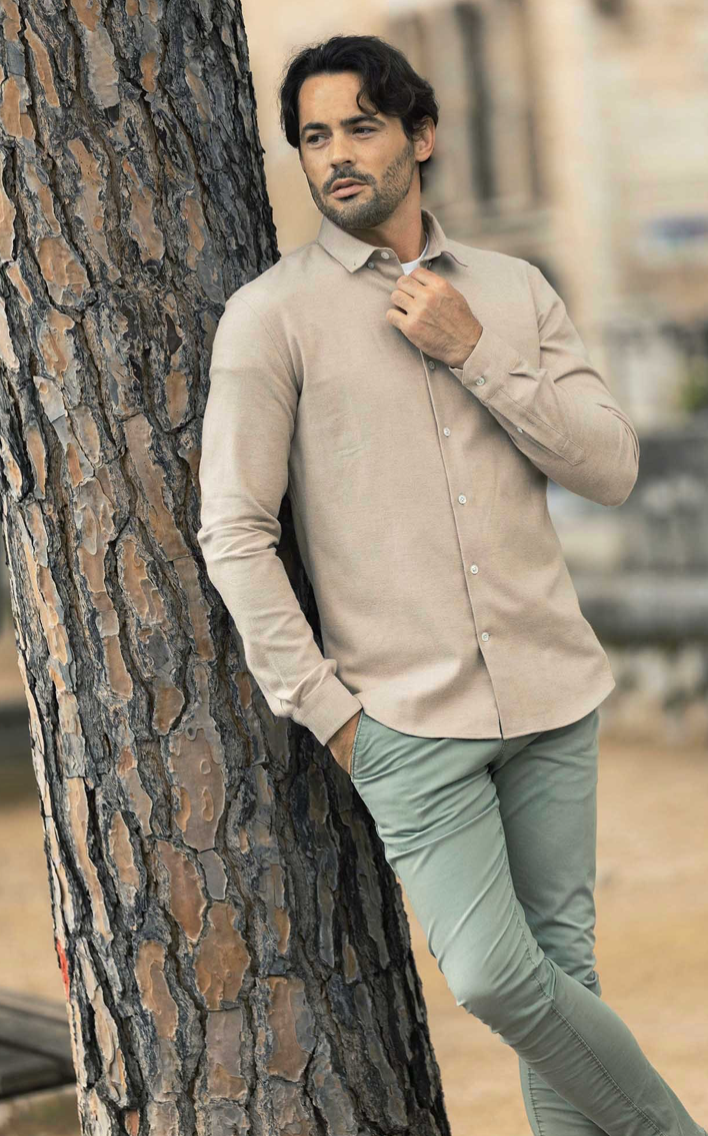 Chemise flanelle unie